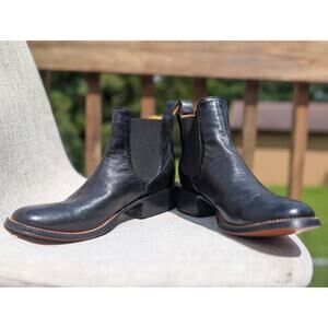 New Rod Patrick Jodphur Bootie Womens 9 B Black Calf Skin Handmade Never Worn